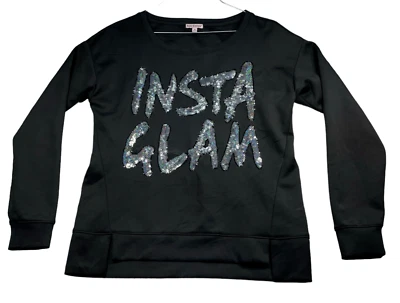 Suéter Juicy Couture Mujer Talla Mediana Negro Pullover Insta Glam Elástico Foto 1 de 4