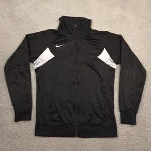 Nike Women’s Track Jacket Medium Black White Full Zip Training Athletic - Picture 1 of 11