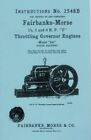Fairbanks Morse Model ZA 1 1/2 3 6 HP Z Throttle Instruction Book Manual 2548B
