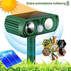 Ultraschall Katzenschreck Tiervertreiber Solar Marderschreck Hunde Vögel Abwehr- - Bild 1 von 10