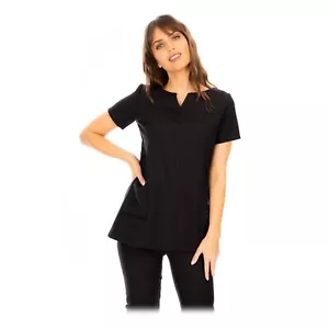 Beauty Tunic Hairdressing Spa Massage Therapist Health Work Nail Salon Uniform - Picture 1 of 11