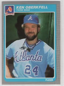 Set squadra Fleer Baseball Atlanta Braves 1985 - Foto 1 di 1