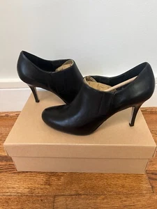 CUTE! COLE HAAN Size 11 Cheyanne Gre.Btie Black Heeled Shoes - Picture 1 of 6