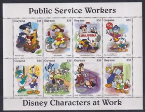 H534. Guyana - MNH - Cartoons - Disney's - Mickey's Service Workers
