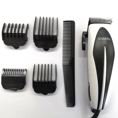 RASOIO TAGLIACAPELLI ELETTRICO REGOLA BARBA 4 TESTINE PETTINE ACCESSORI