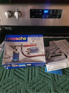 Paasche Airbrush Single Action Set Kit Never Used - Picture 1 of 5