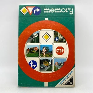 VINTAGE Memory Game INCOMPLETE Ravensburger 1971 Kids Matching Traffic Signs - Picture 1 of 9