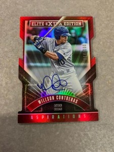 Wilson Contreras 2015 Panini Elite Extra Edition Aspirations Auto # 64/100