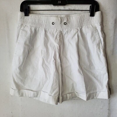 Shorts James Perse Feminino Tamanho 1 Leve Mescla de Linho Bolsos MSRP $265 Novo com etiquetas - Imagem 1 de 4