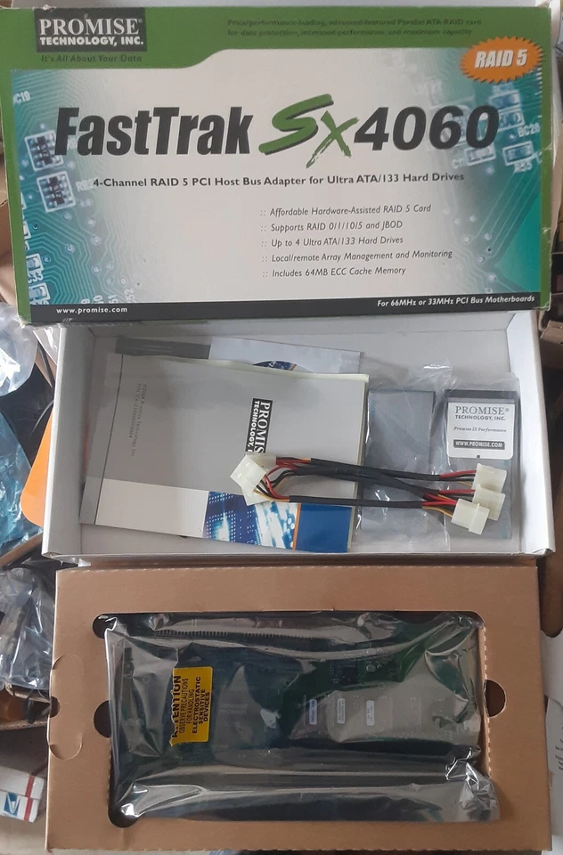 FastTrak SX4060 RAID 5 4 channel RAID 3 PCI Host Bus Adapter - Image 1 of 1