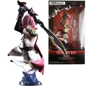 Square Enix Lightning Final Fantasy Xlll Static Arts Bust 7" Statue Official - Picture 1 of 11