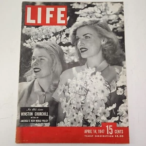 Life Magazine April 14 1947 Winston Churchill wrote on Americas New World Policy - Picture 1 of 17