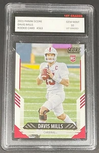 2021 Panini Score Davis Mills 1st Graded 10 Rookie Card Stanford #363 RC 🔥 - Bild 1 von 1