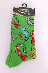 Teenage Mutant Ninja Turtles CALCETINES Nickelodeon Hombre Novedad Zapatos Talla 6-12 NUEVOS - Imagen 1 de 2