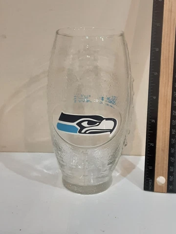 NFL SEATTLE SEAHAWKS FOOTBALL SHAPED DRINKING GLASS Cover