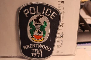 police patch  BRENTWOOD POLICE TENNESSEE - Picture 1 of 1