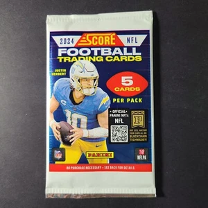 (1) 2024 Panini Score Football Pack-5 Cards - Factory Sealed ๐ Free Shipping ๐ - Picture 1 of 2