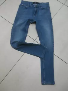 NEXT JEANS SUPER SKINNY FIT 10 28 S faded blue distressed stretch jeggings crop - Picture 1 of 6
