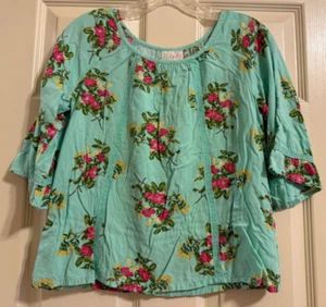 Matilda Jane 435 Go With Flow Top Brilliant Daydream EUC Size 12 - Picture 1 of 2