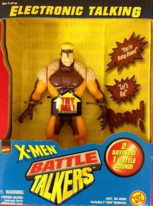 X-Men Battle Talkers Sabertooth Electronic Talking in Box Figure 1997 New - Picture 1 of 1