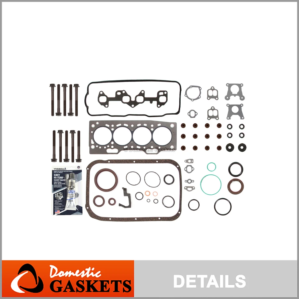 Juego de pernos de junta completa 3E 3EE para Toyota Tercel 87-94 1,5 L SOHC 12V Foto 1 de 4