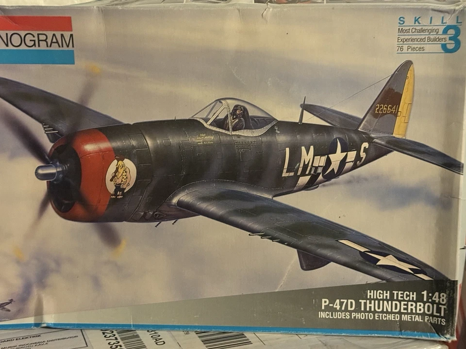 NiSB Monogram 1/48 P-47D Thunderbolt High Tech Model Kit #5487 - Image 1 of 1