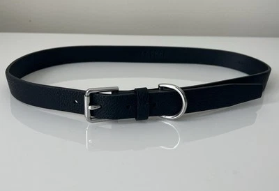NWOT Authentic Ralph Lauren Pebbled Faux-Leather Belt Black Size Small - Image 1 of 4