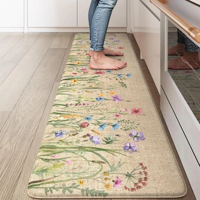 Cushioned Anti-Fatigue Kitchen Mat Non-Slip Waterproof Runner for Office Home - Image 1 of 4
