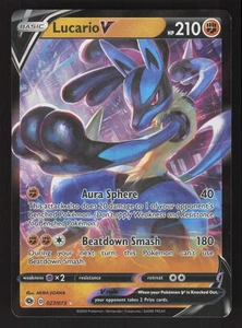 Lucario V 27/73 Ultra Rare Pokemon Champion's Path - Picture 1 of 2