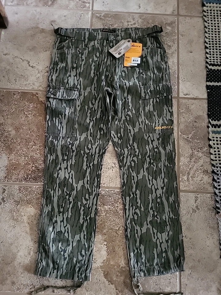 Pantalones ligeros Muddy Outdoors TRX para hombre Mossy Oak Bottomland grandes Foto 1 de 4
