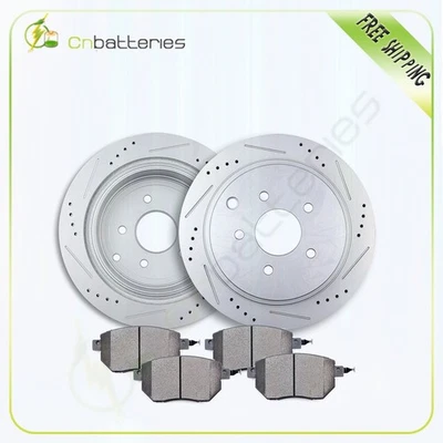 Rotores de freno traseros y pastillas de cerámica para Infiniti FX45 2003 2004 2005 Foto 1 de 4