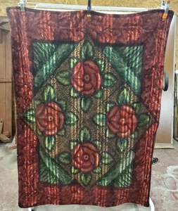 Antique Strook Carriage Blanket Horsehair 61" x 45"  - Picture 1 of 12