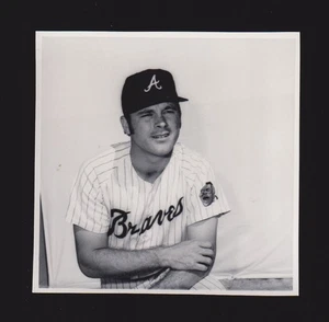1971 Guy Rose Atlanta Braves unsigniert 3-1/8 x 3-1/8 ORIGINAL SCHNAPPSCHUSS FOTO #3 - Bild 1 von 1