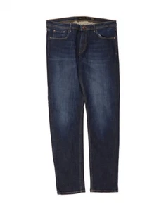 MASSIMO DUTTI Mens Slim Jeans EU 46 XL W36 L34 Navy Blue Cotton BR09 - Picture 1 of 3