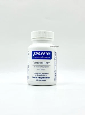 Pure Encapsulations Cortisol Calm Stress Relief & Sleep Support (60 cápsulas) - Imagem 1 de 4