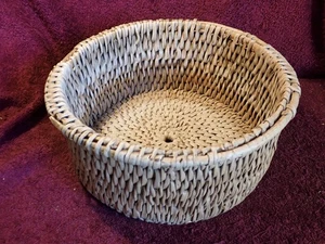 1800-s ANTIQUE HANDMADE CHEESE MAKING BASKET MOLD SWEDEN SWEDISH FOLK ART ..!!! - Picture 1 of 6