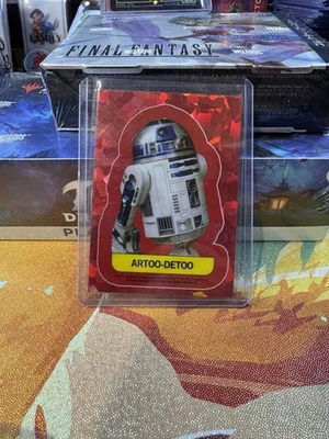 Topps Chrome Artoo-Detoo Star Wars Sapphire Sticker 2023 Reprint - Image 1 of 2