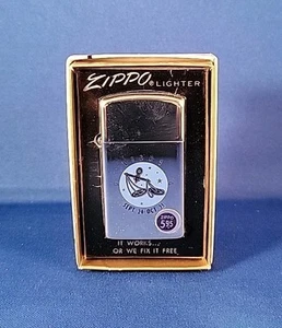 NOS Zippo - No. 1509 - Zodiac Libra Slim Lighter with Original Box - Picture 1 of 6