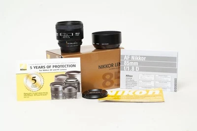 Wow! Como Nuevo Nikon EE. UU. Nikkor 85 mm f/1,8 D lente con tapa de caja probada 85 mm 1,8 Foto 1 de 4