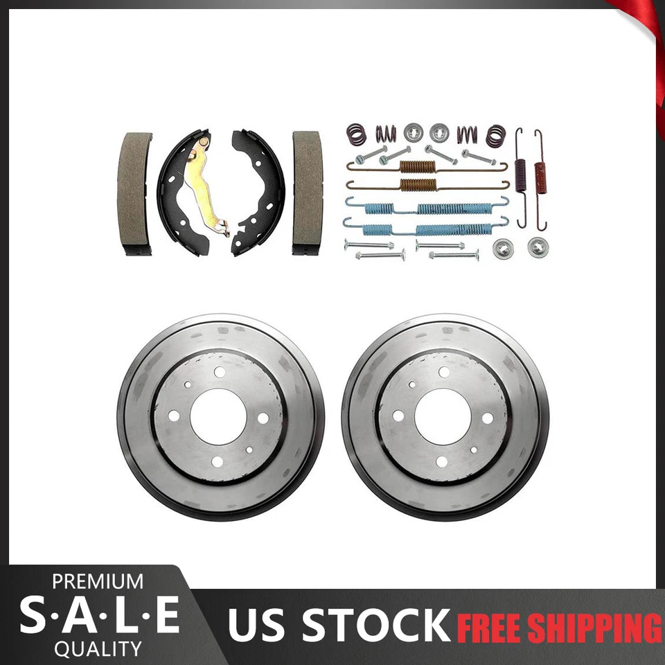 Rear Kit Brake Drums & Brake Shoes Hardware Kit For 2006 Hyundai Accent - Image 1 of 4