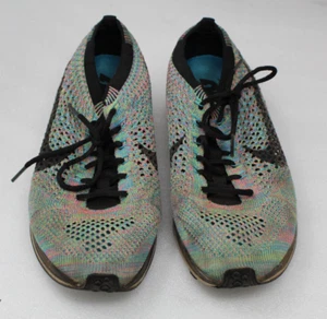 Nike Flyknit Racer Multi Color 2.0 Running Sneakers 526628-304 Men Size 5.5 - Picture 1 of 11