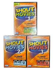 Shout About Movies Dischi 1-3 Il DVD Party Game Parker Brothers SIGILLATO E NUOVO! - Foto 1 di 6