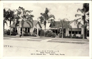 WINTERPARK, FLORIDA - ALOHA STRASSENRAND TOURISTENHOFMOTEL - ALTE POSTKARTE - Bild 1 von 2