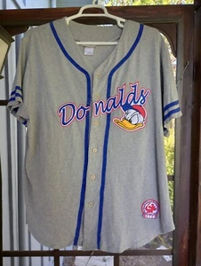 Disney Baseball Association Donald's Button Up Shirt Men's Size XL Disney World - Picture 1 of 7