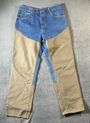 Cabelas Brush hunting Denim Double knee Jeans Size 36/32 - Image 1 of 4