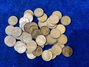1914 Lincoln Wheat Cent Roll of 50 Coins Good to Fine+ Range E1554 - Picture 1 of 9