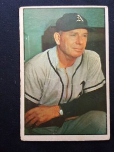 1953 BOWMAN COLOR #31 JIMMY DYKES VG VG-EX Wrinkle Philadelphia As 