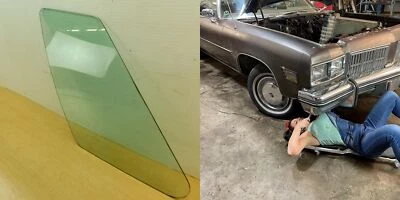 REAR QUARTER WINDOW TINTED 1975 1976 OLDSMOBILE 98 BUICK ELECTRA 75ON1-9B9 - Image 1 of 4