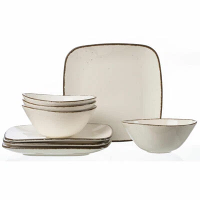 Ritzenhoff & Breker CASA Dinner Service 8 Piece Dinnerware Set Service Porcelain Cream - Image 1 of 3
