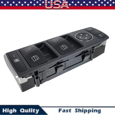 Interruptor maestro ventana eléctrica delantero izquierdo para Mercedes W204 W212 C250 C300 E350 EE. UU. Foto 1 de 4